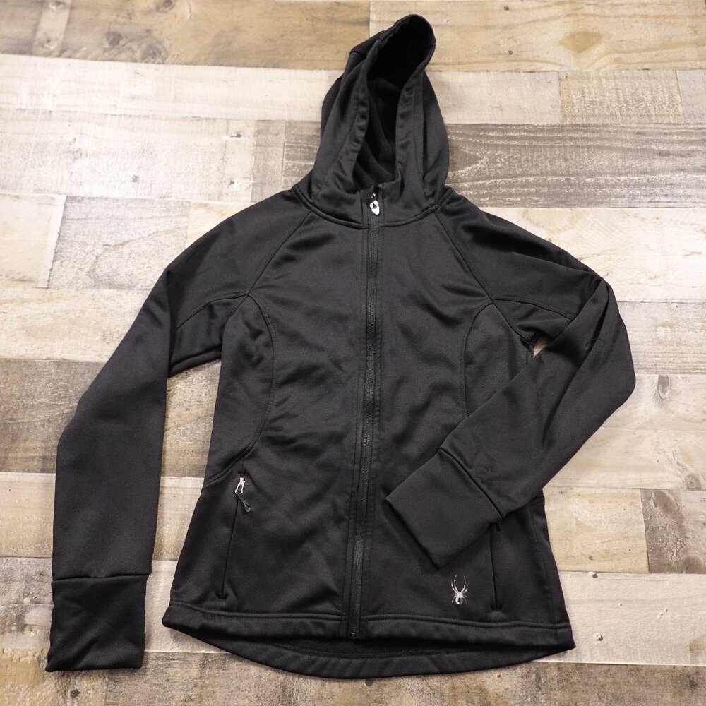 Spyder Hayer Full‎ Zip Hoodie women's small black